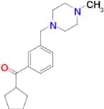 cyclopentyl 3-(4-methylpiperazinomethyl)phenyl ketone