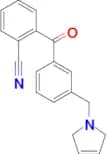 2-cyano-3'-(3-pyrrolinomethyl) benzophenone