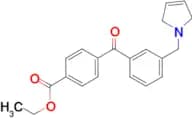 4'-carboethoxy-3-(3-pyrrolinomethyl) benzophenone