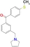 3-(3-pyrrolinomethyl)-4'-thiomethylbenzophenone