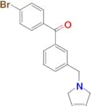 4'-bromo-3-(3-pyrrolinomethyl) benzophenone