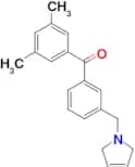3,5-dimethyl-3'-(3-pyrrolinomethyl) benzophenone