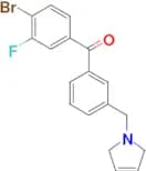 4-bromo-3-fluoro-3'-(3-pyrrolinomethyl) benzophenone