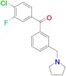 4-chloro-3-fluoro-3'-(3-pyrrolinomethyl) benzophenone