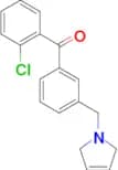 2-chloro-3'-(3-pyrrolinomethyl) benzophenone