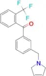 3′-(3-pyrrolinomethyl)-2-trifluoromethylbenzophenone