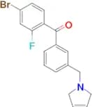 4-bromo-2-fluoro-3'-(3-pyrrolinomethyl) benzophenone