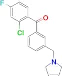 2-chloro-4-fluoro-3'-(3-pyrrolinomethyl) benzophenone