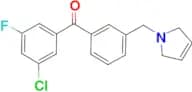 3-chloro-5-fluoro-3'-(3-pyrrolinomethyl) benzophenone