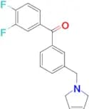 3,4-difluoro-3′-(3-pyrrolinomethyl) benzophenone