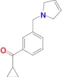 Cyclopropyl 3-(3-pyrrolinomethyl)phenyl ketone