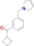 Cyclobutyl 3-(3-pyrrolinomethyl)phenyl ketone