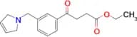 Ethyl 4-oxo-4-[3-(3-pyrrolinomethyl)phenyl]butyrate