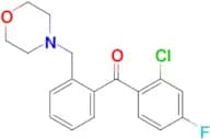 2-Chloro-4-fluoro-2′-morpholinomethyl benzophenone