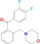 3′,4′-Difluoro-2-morpholinomethyl benzophenone