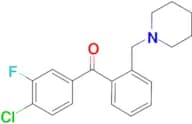 4′-Chloro-3′-fluoro-2-piperidinomethyl benzophenone
