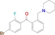 4-Bromo-2-fluoro-2'-piperidinomethyl benzophenone