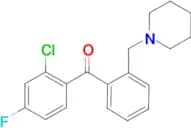 2-Chloro-4-fluoro-2'-piperidinomethyl benzophenone