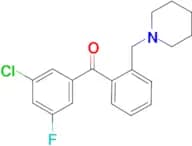 3′-Chloro-5′-fluoro-2-piperidinomethyl benzophenone