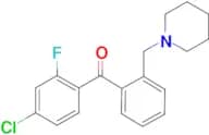 4-Chloro-2-fluoro-2′-piperidinomethyl benzophenone
