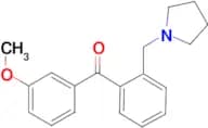 3′-methoxy-2-pyrrolidinomethyl benzophenone