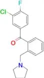 3′-chloro-4′-fluoro-2-pyrrolidinomethyl benzophenone