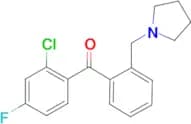 2-chloro-4-fluoro-2′-pyrrolidinomethyl benzophenone