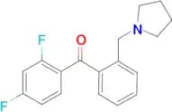 2,4-difluoro-2′-pyrrolidinomethyl benzophenone