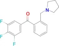 2′-pyrrolidinomethyl-3,4,5-trifluorobenzophenone