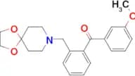 2-[8-(1,4-dioxa-8-azaspiro[4.5]decyl)methyl]-3′-methoxy benzophenone