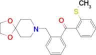 2-[8-(1,4-dioxa-8-azaspiro[4.5]decyl)methyl]-2′-thiomethyl benzophenone