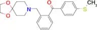 2-[8-(1,4-dioxa-8-azaspiro[4.5]decyl)methyl]-4′-thiomethyl benzophenone