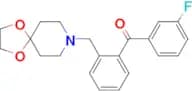 2-[8-(1,4-dioxa-8-azaspiro[4.5]decyl)methyl]-3′-fluorobenzophenone