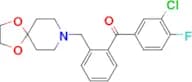 3-chloro-2′-[8-(1,4-dioxa-8-azaspiro[4.5]decyl)methyl]-4-fluorobenzophenone