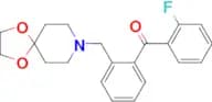 2-[8-(1,4-dioxa-8-azaspiro[4.5]decyl)methyl]-2′-fluorobenzophenone