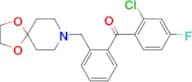 2-chloro-2′-[8-(1,4-dioxa-8-azaspiro[4.5]decyl)methyl]-4-fluorobenzophenone