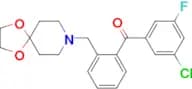 3-chloro-2′-[8-(1,4-dioxa-8-azaspiro[4.5]decyl)methyl]-5-fluorobenzophenone