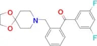 3,5-difluoro-2′-[8-(1,4-dioxa-8-azaspiro[4.5]decyl)methyl]benzophenone