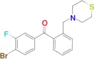 4-bromo-3-fluoro-2′-thiomorpholinomethyl benzophenone