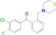 3-chloro-4-fluoro-2′-thiomorpholinomethyl benzophenone