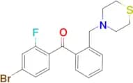 4-bromo-2-fluoro-2′-thiomorpholinomethyl benzophenone
