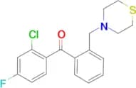 2-chloro-4-fluoro-2′-thiomorpholinomethyl benzophenone