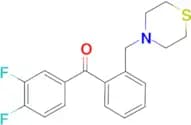 3,4-difluoro-2′-thiomorpholinomethyl benzophenone