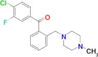 4-chloro-3-fluoro-2′-(4-methylpiperazinomethyl) benzophenone