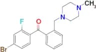 4-bromo-2-fluoro-2′-(4-methylpiperazinomethyl) benzophenone