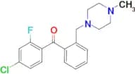 4-chloro-2-fluoro-2′-(4-methylpiperazinomethyl) benzophenone
