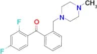 2,4-difluoro-2′-(4-methylpiperazinomethyl) benzophenone