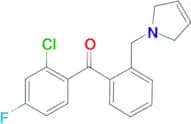 2-chloro-4-fluoro-2'-(3-pyrrolinomethyl) benzophenone