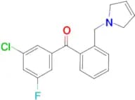 3-chloro-5-fluoro-2'-(3-pyrrolinomethyl) benzophenone