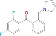 2,4-difluoro-2′-(3-pyrrolinomethyl) benzophenone